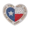 Texas Proud Stepping Stone - Don't Mess with Texas Heart Flag > Decorative Garden Flag for Texas Pride