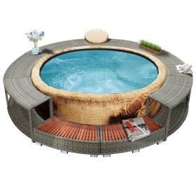 Hot Tub Surround Grey