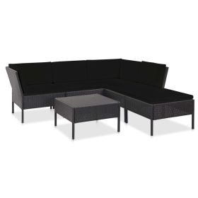 Garden Lounge Set Black