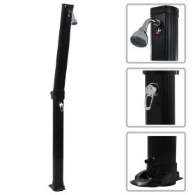Solar Shower Black UV-resistant PVC Large Foldable